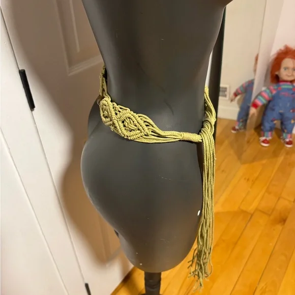 Boho Braided Fringe Belt - Picture 3 of 4